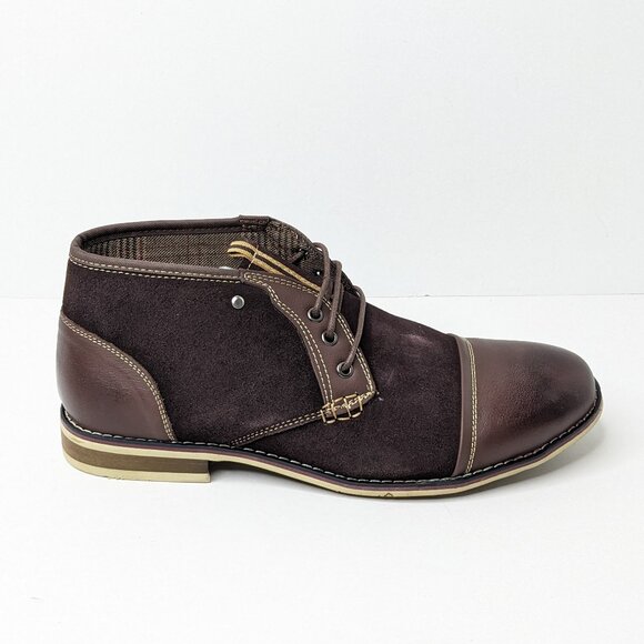 N.Y.L.A. Candle Chukka Boots, Coffe Brown Leather, Men\'s 11 M main image 7